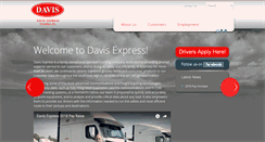 Desktop Screenshot of davis-express.com